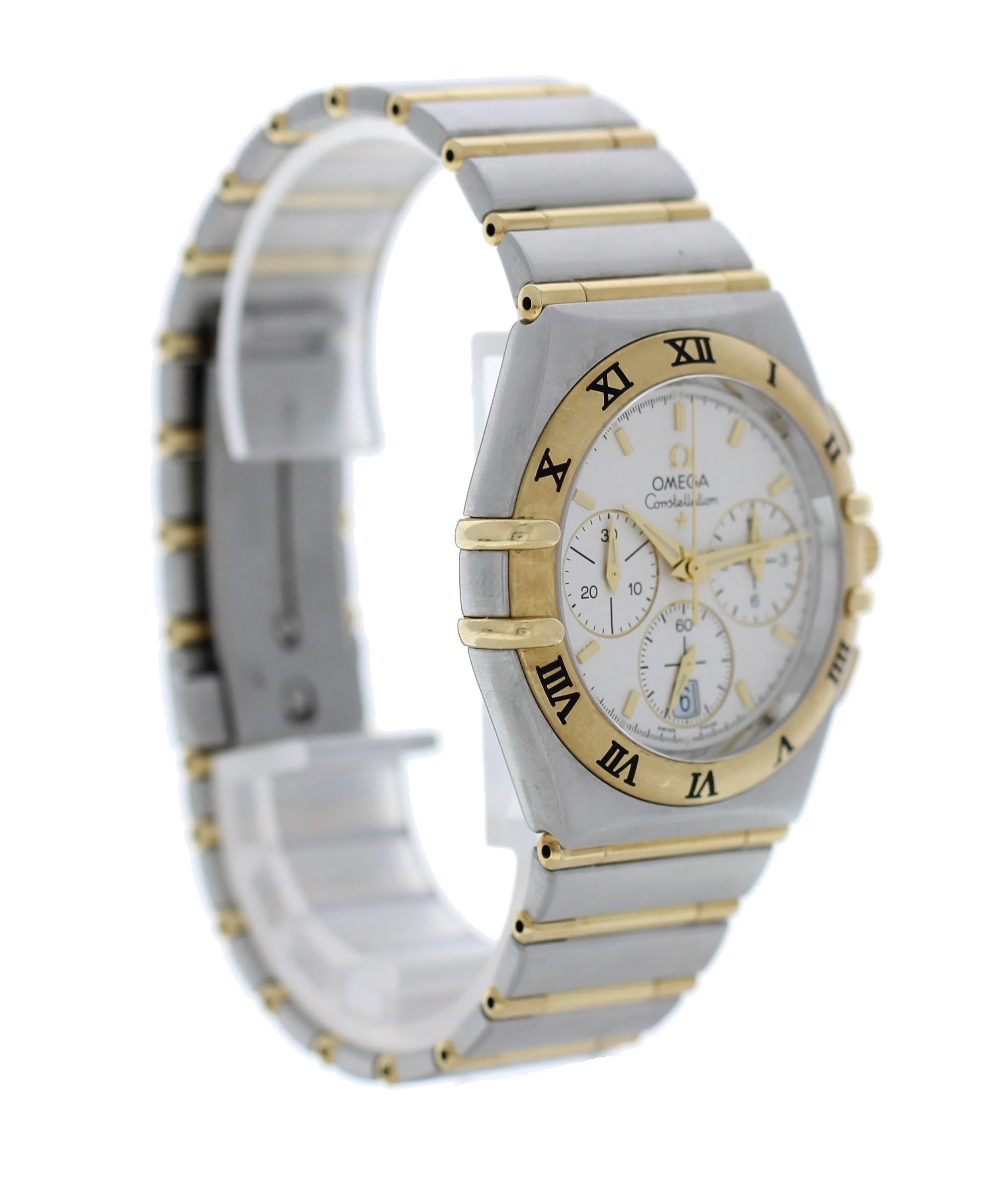 Omega Constellation Chronograph 1242.30.00 Yellow Gold & Steel