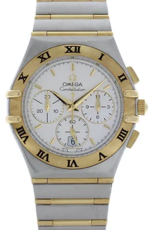 Omega Constellation Chronograph 1242.30.00 Yellow Gold & Steel
