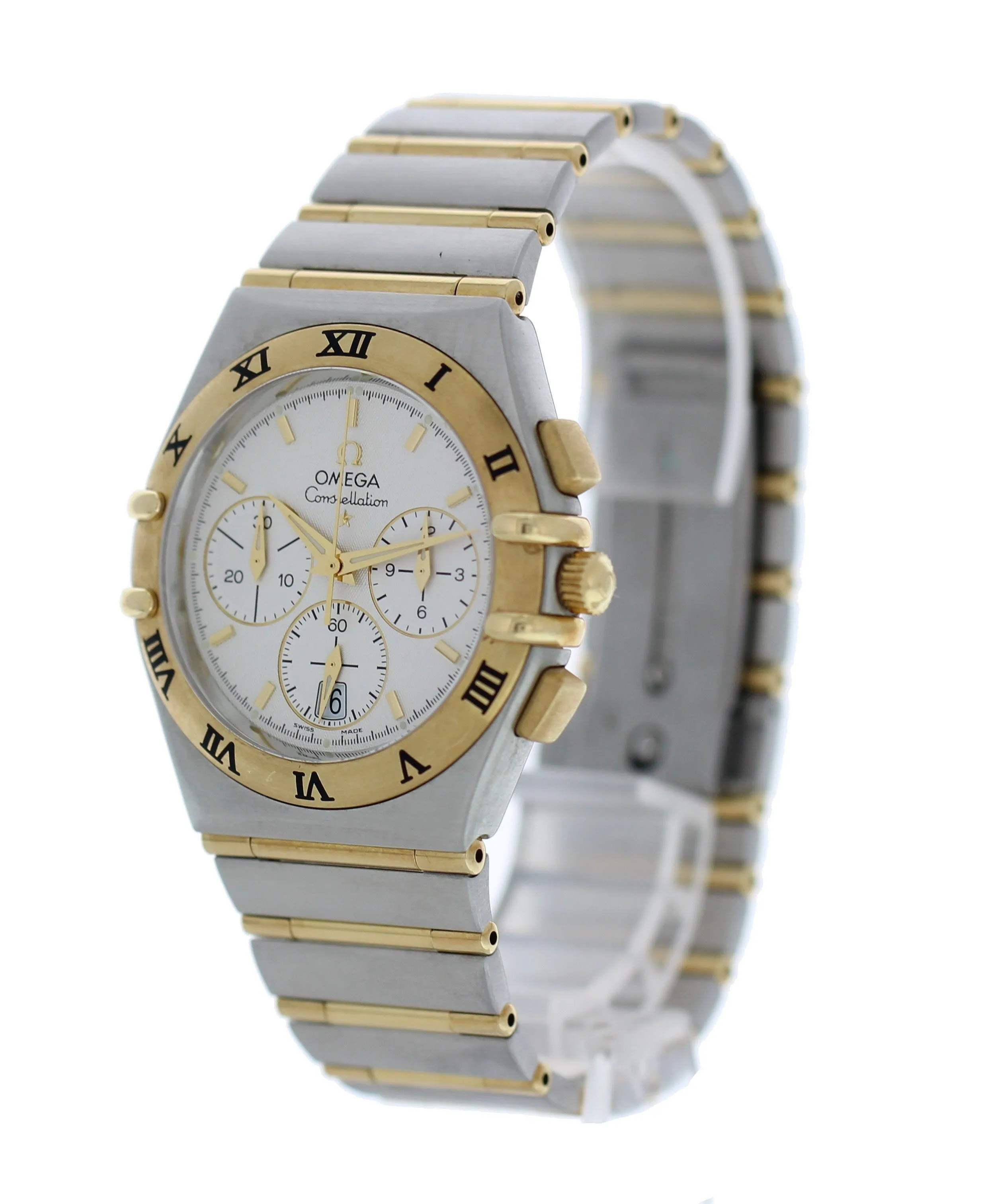Omega Constellation Chronograph 1242.30.00 Yellow Gold & Steel
