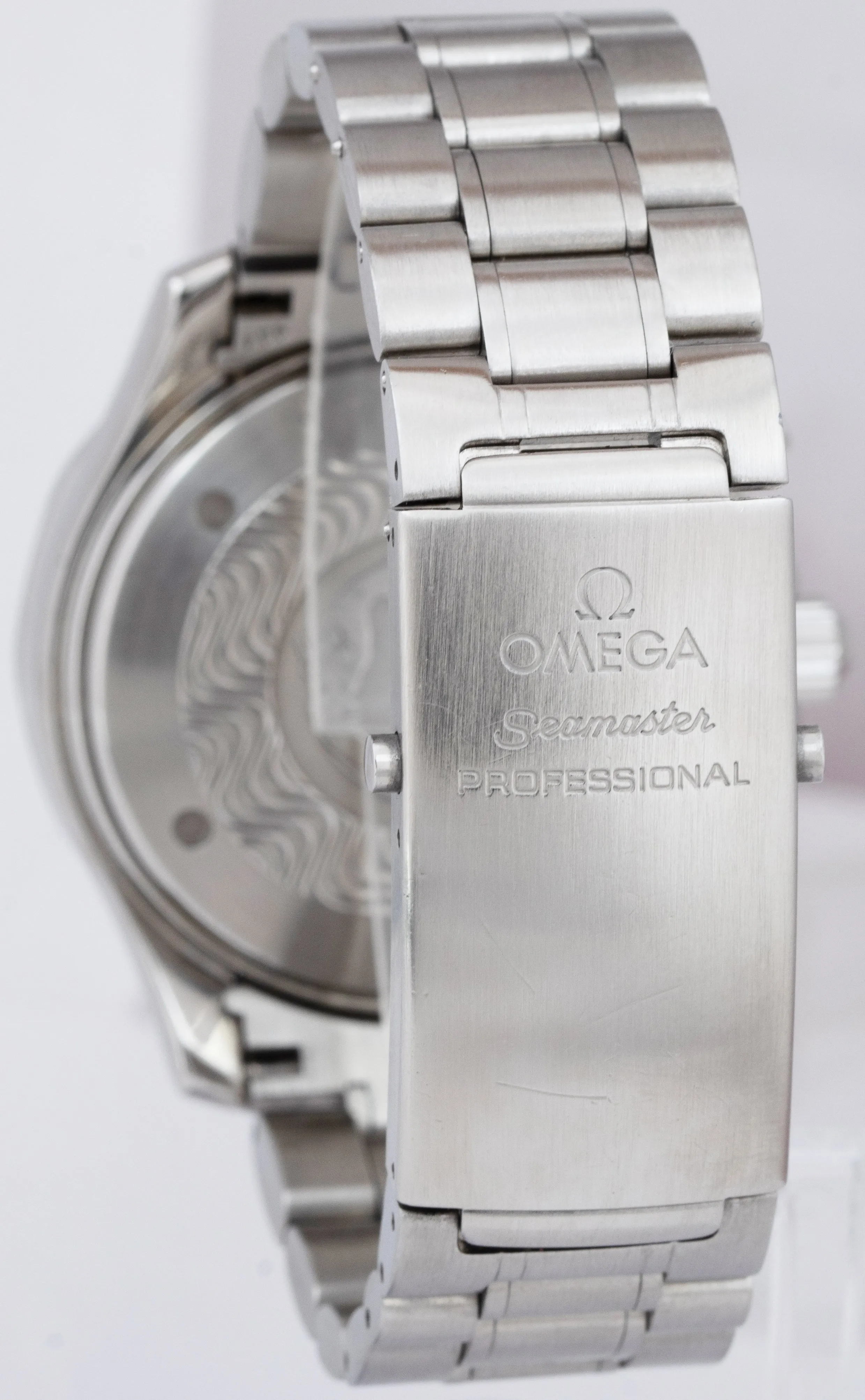 Omega Seamaster 41.5mm Apnea Jacques Mayol Chronograph Watch 2595.50 BOX CARD