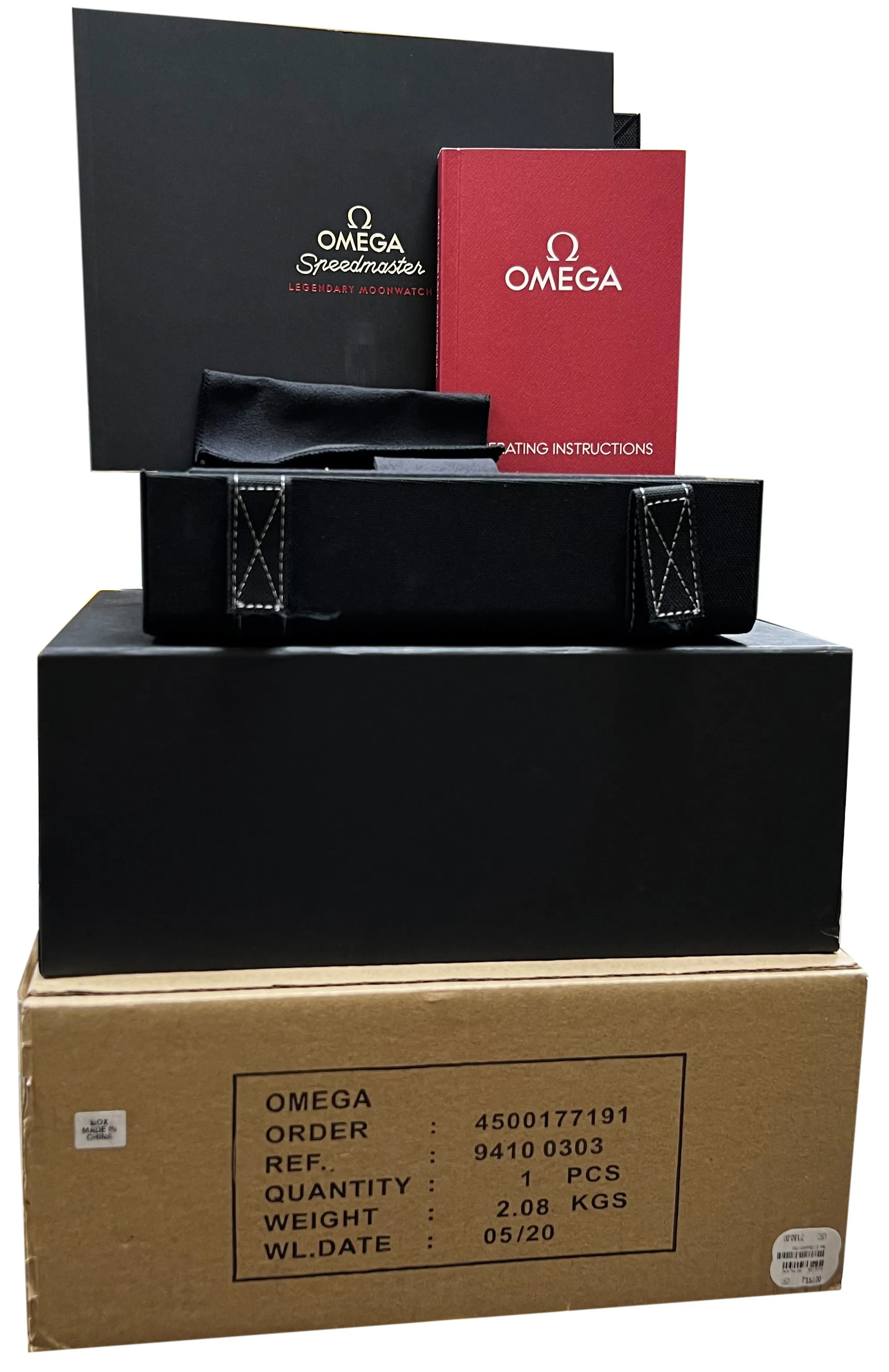 Omega Speedmaster 310.30.42.50.01.002 Stainless Steel Chronograph 42mm Watch BOX