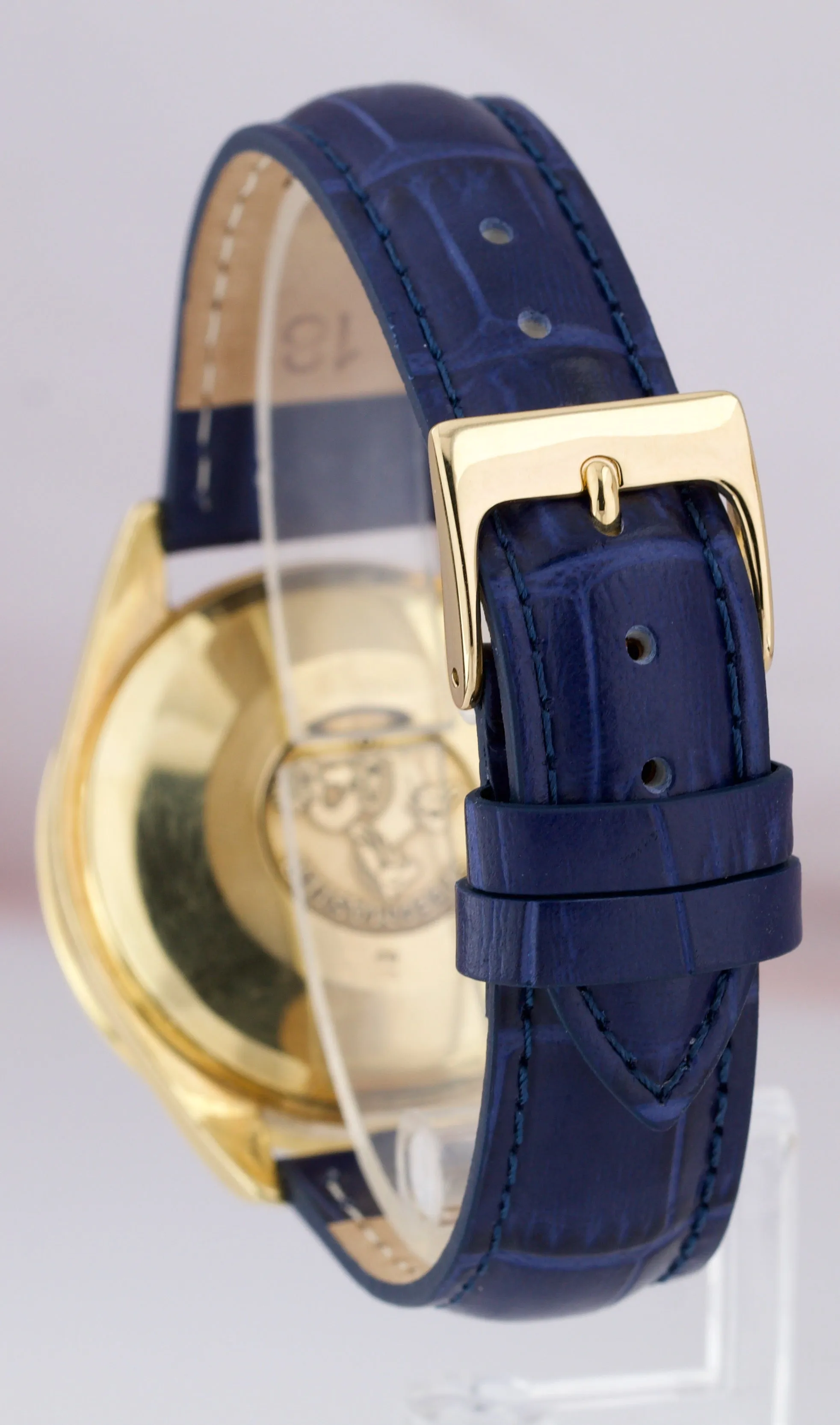 Omega Speedmaster Blue 18K Yellow Gold 39mm Chronograph Watch 175.0043 3611.10
