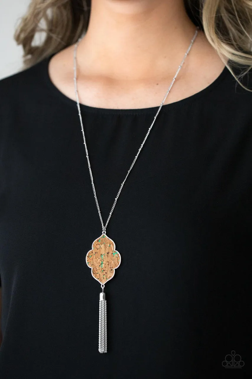 One Night in Casablanca Green Paparazzi Necklace
