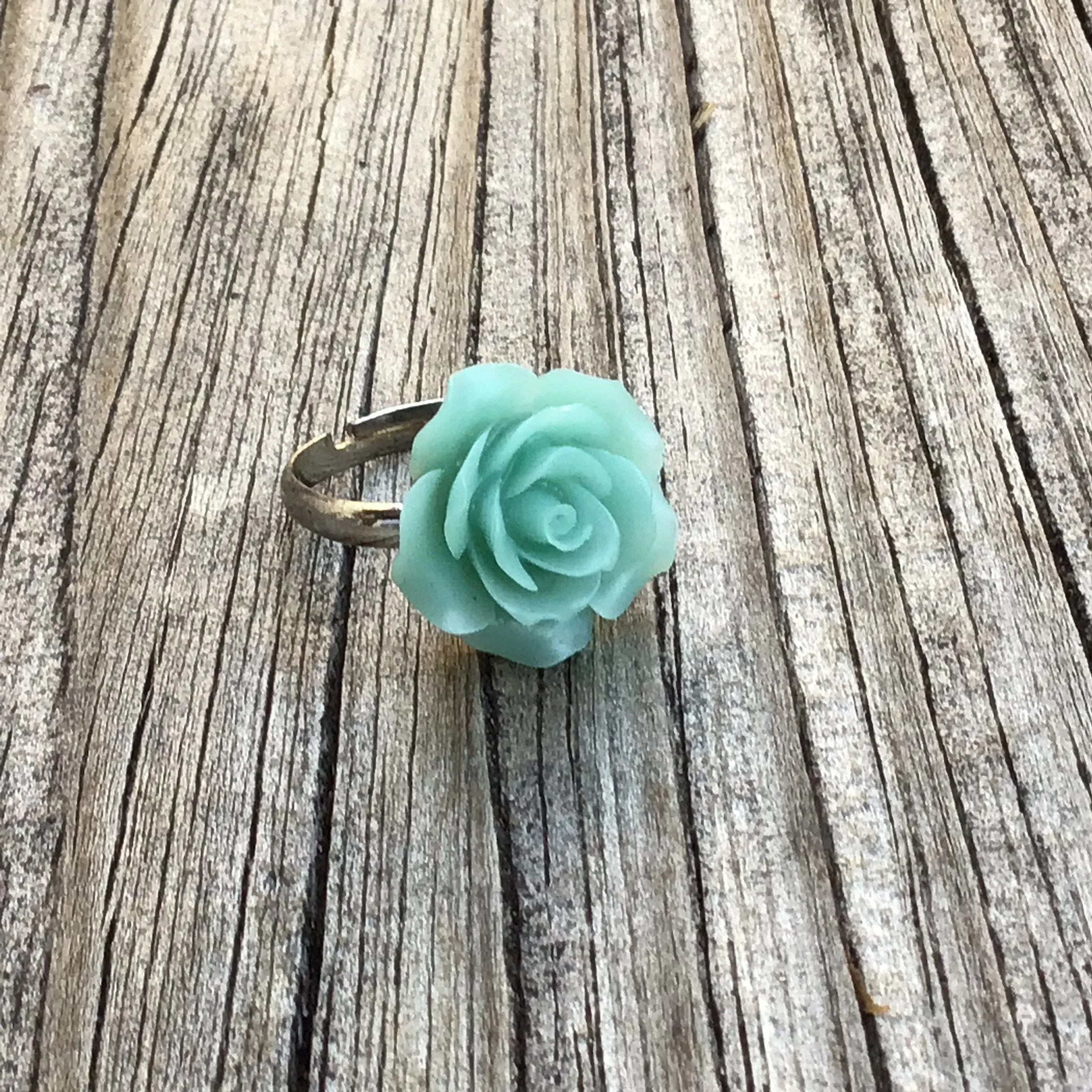 Opaque Resin  Rose Ring