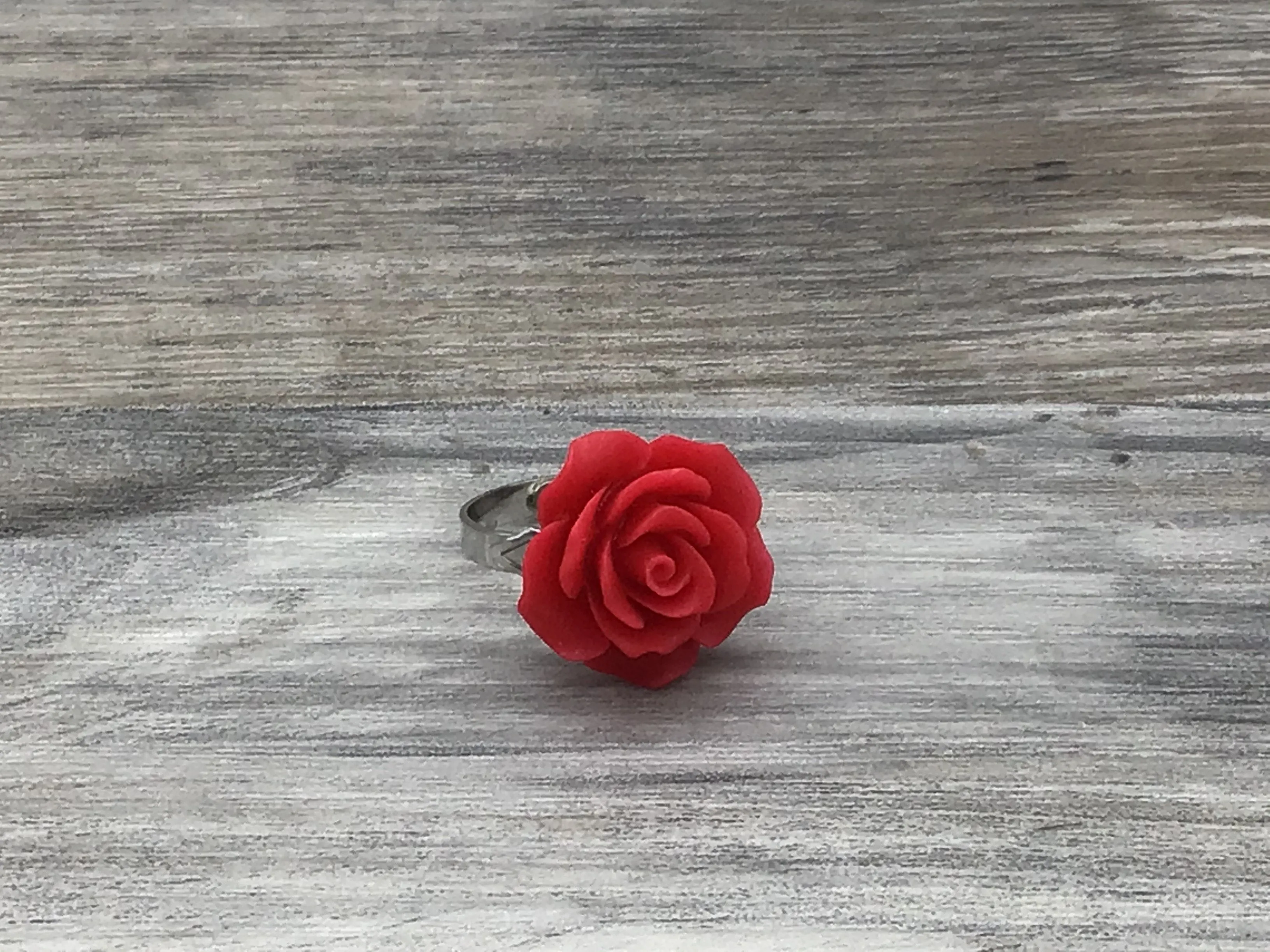Opaque Resin  Rose Ring