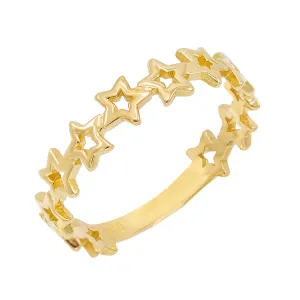 Open Star Ring 14K