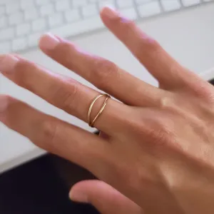 Orbit ring (14K gold-filled, shower safe)