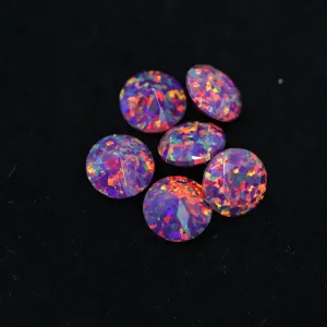 Orchid Diamond Cut Faceted Opal Stones