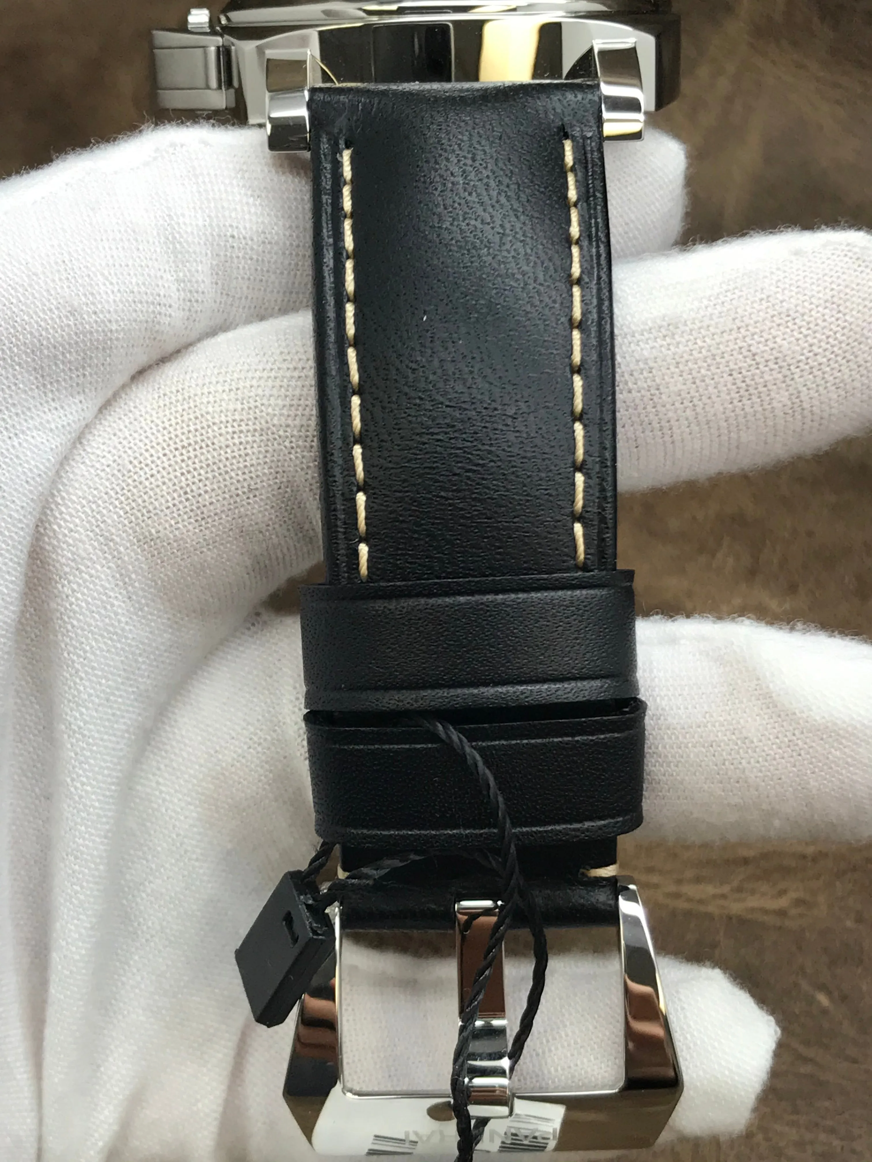 Panerai Luminor Base 8 Days Acciaio Pam00560 Black Dial Hand Wind Men's Watch