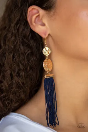 Paparazzi Lotus Gardens Earrings Blue