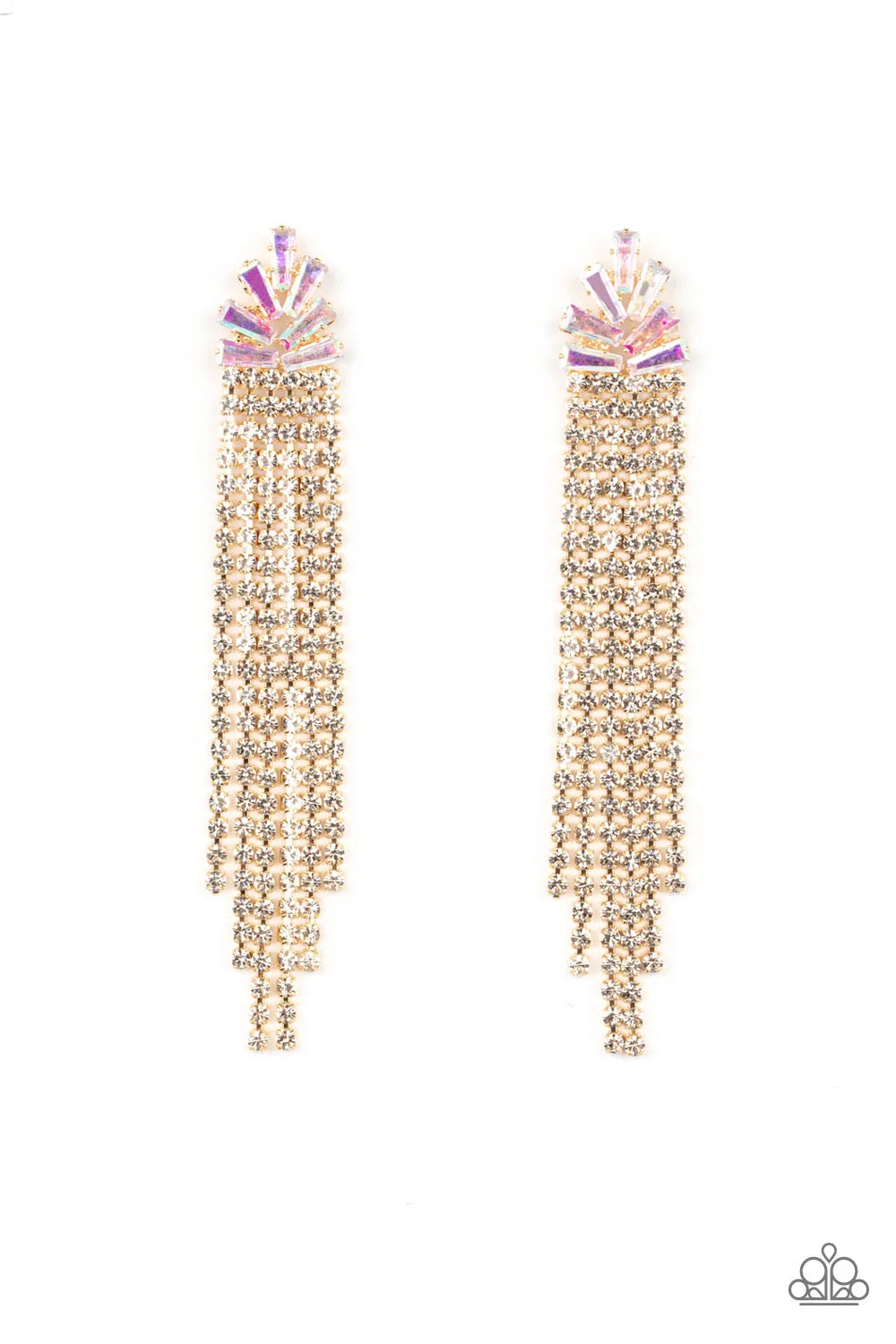 Paparazzi Overnight Sensation - Gold Earrings