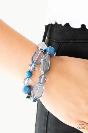 Paparazzi - Rockin Rock Candy - Blue Bracelet
