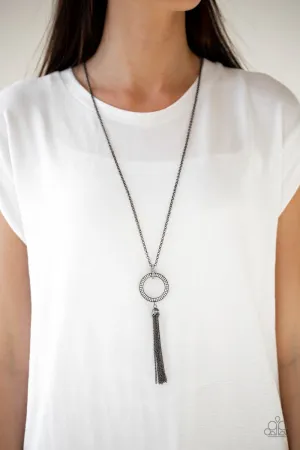 Paparazzi  - Straight To The Top - Black Necklace