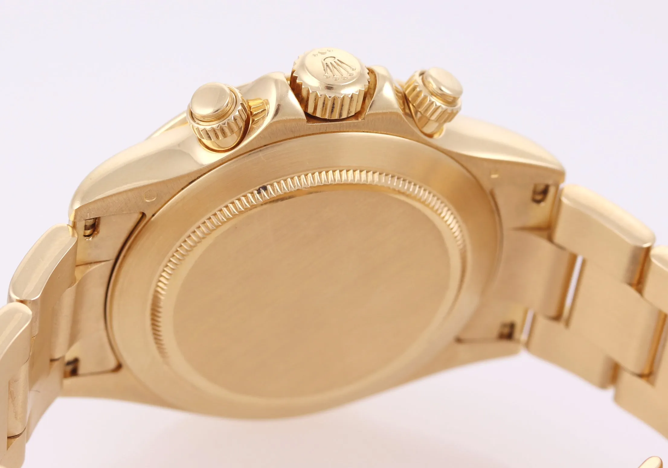 PAPERS Rolex Daytona Cosmo 116528 White Dial 18K Yellow Gold 40mm Watch Box
