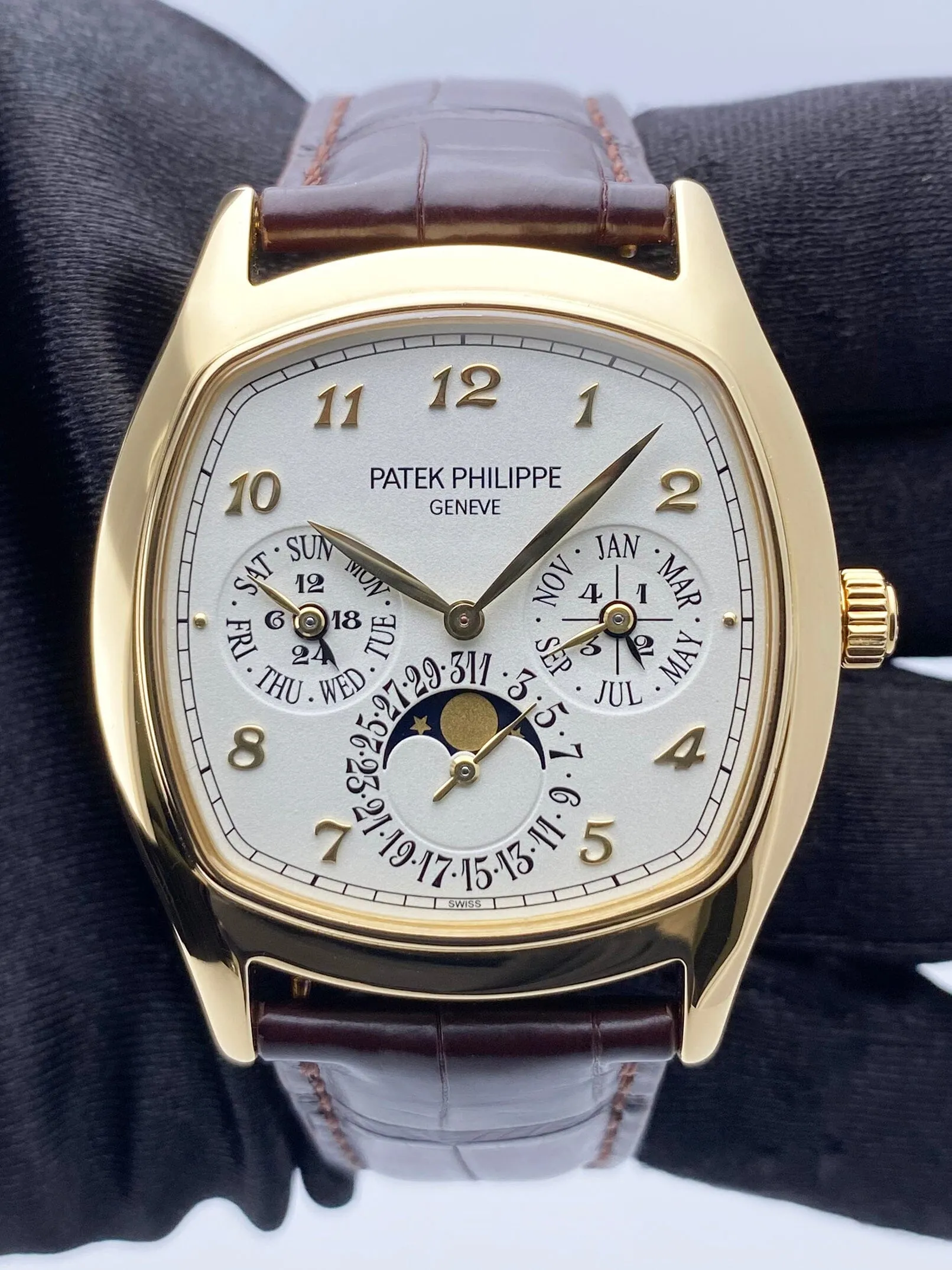 Patek Philippe Grand Complications 5940J Silver Dial Mens Watch Box Papers