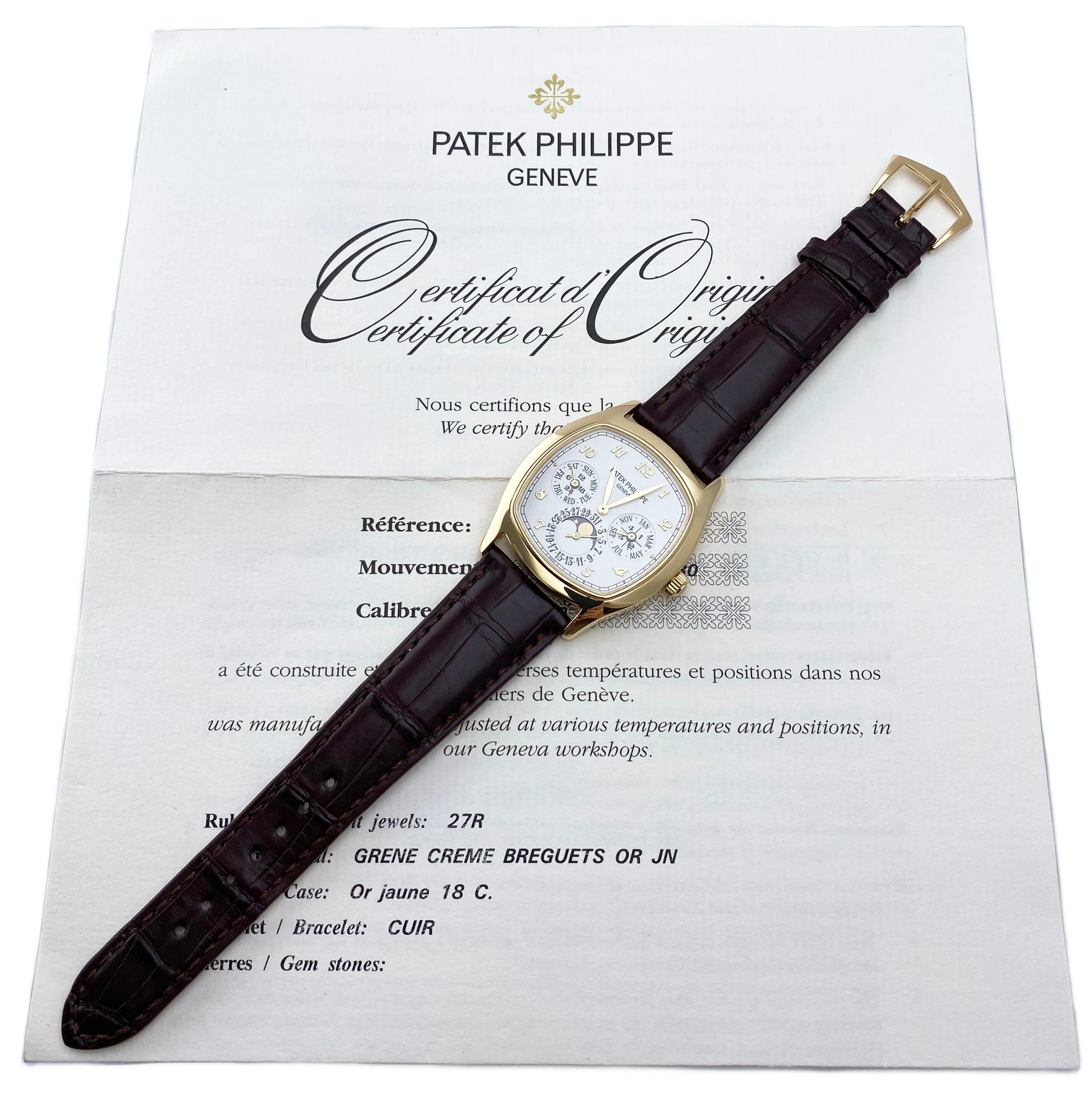 Patek Philippe Grand Complications 5940J Silver Dial Mens Watch Box Papers
