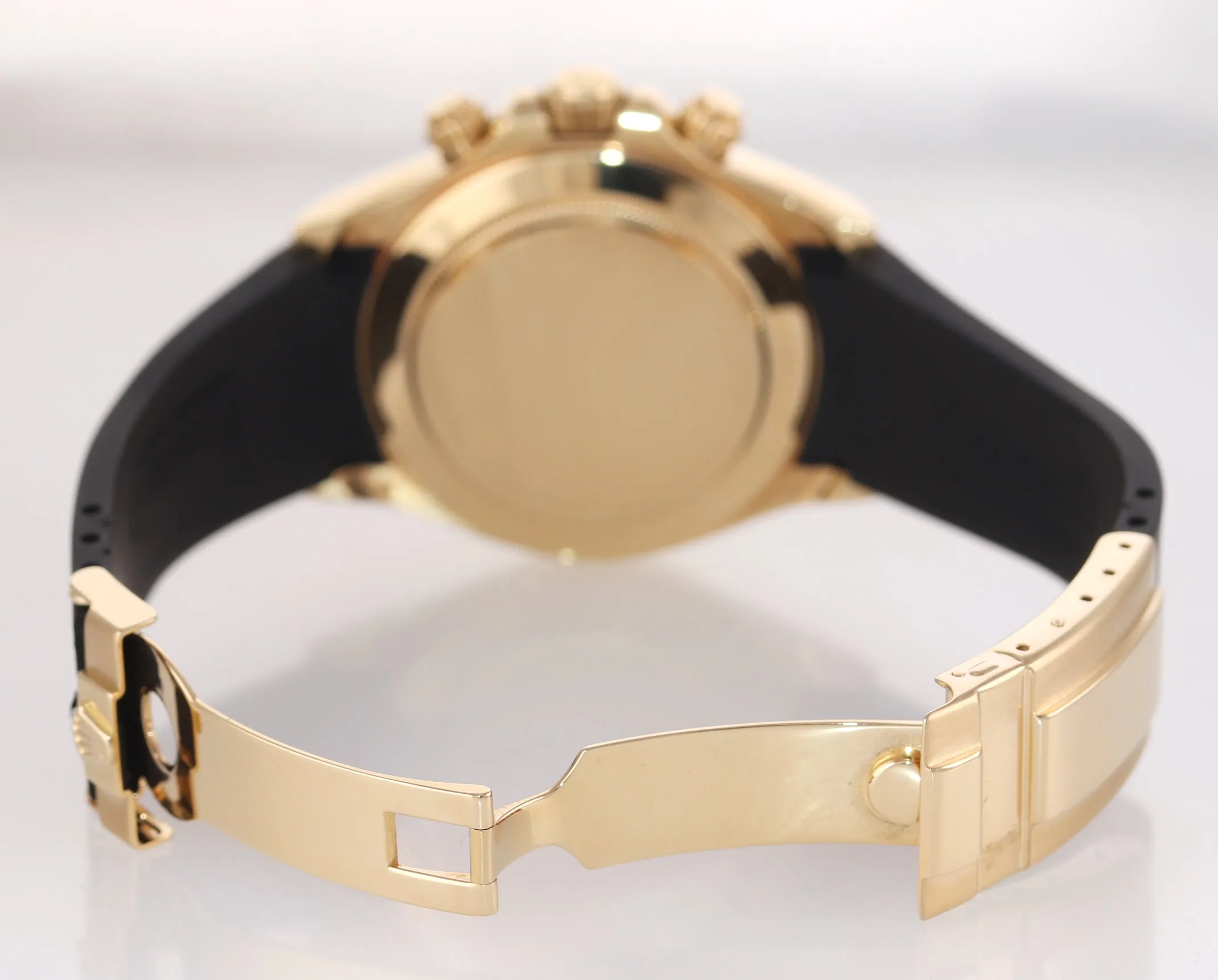 PAUL NEWMAN Rolex Daytona 116518 Gold Black Dial 18k Yellow Gold Rubber Watch
