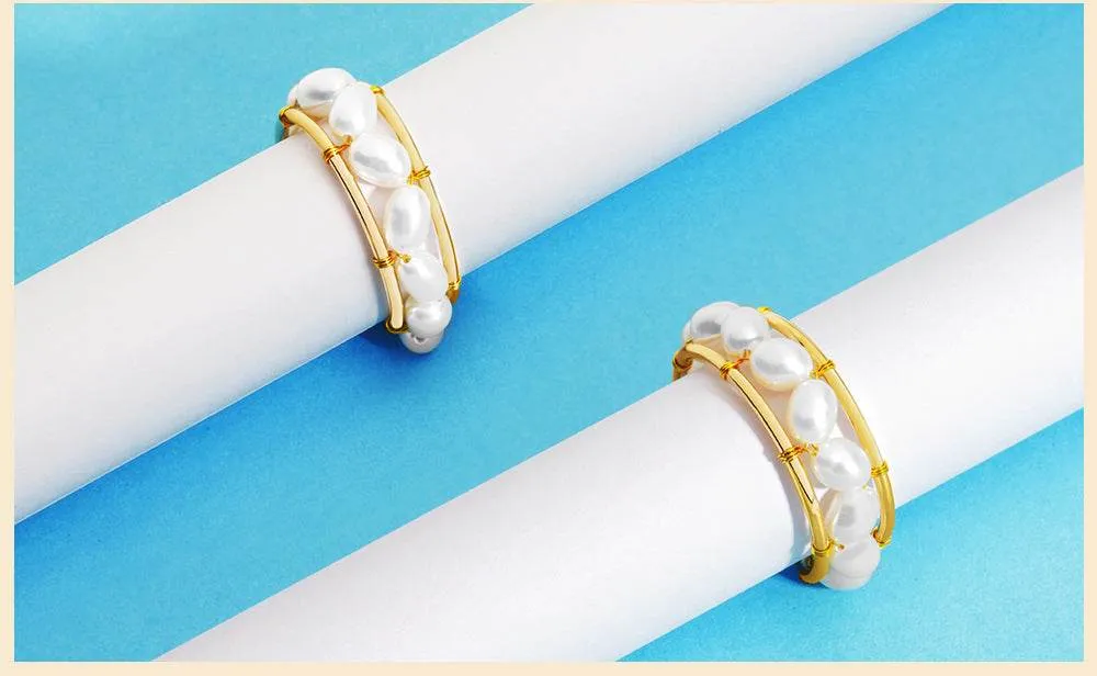 Pearl Copper Ring