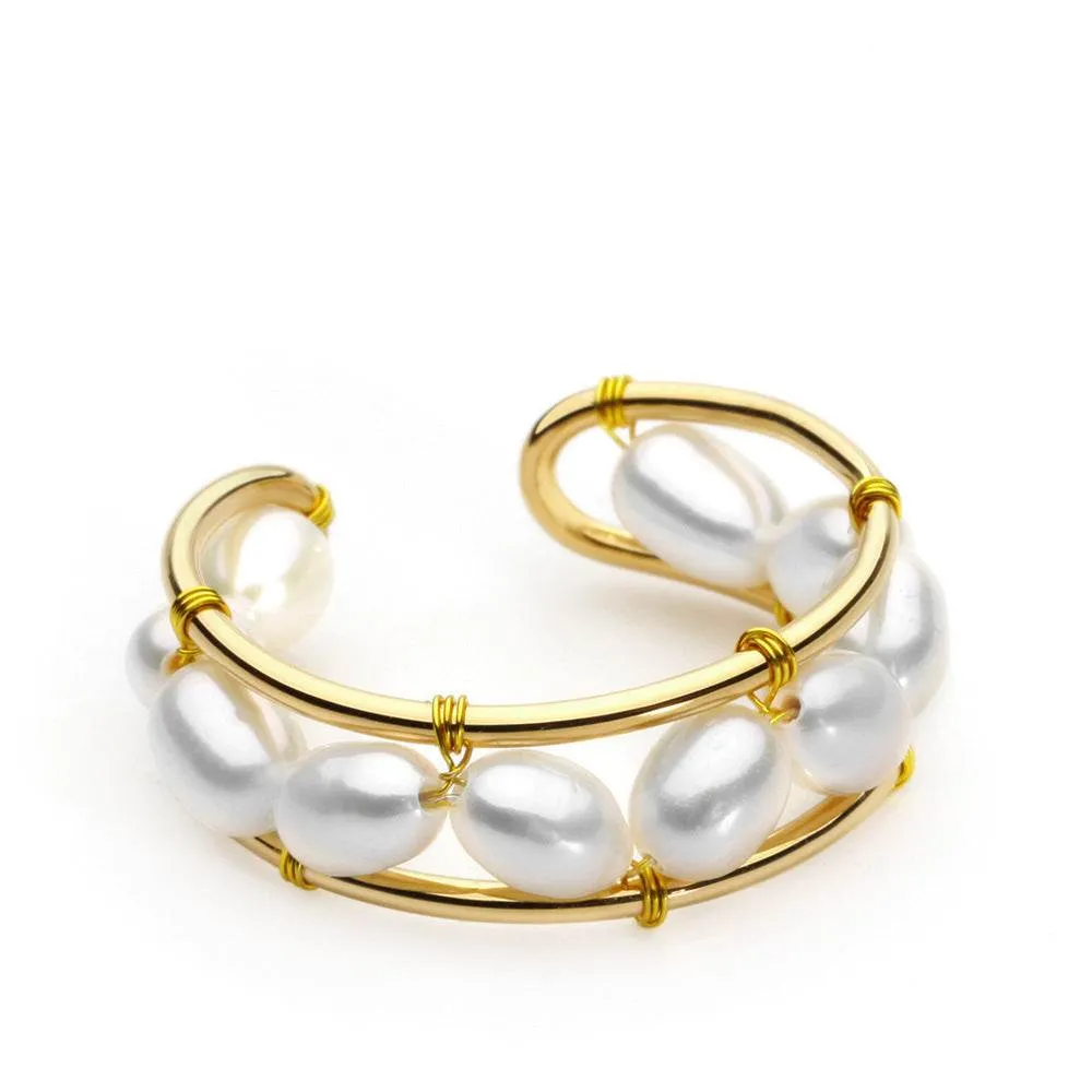 Pearl Copper Ring