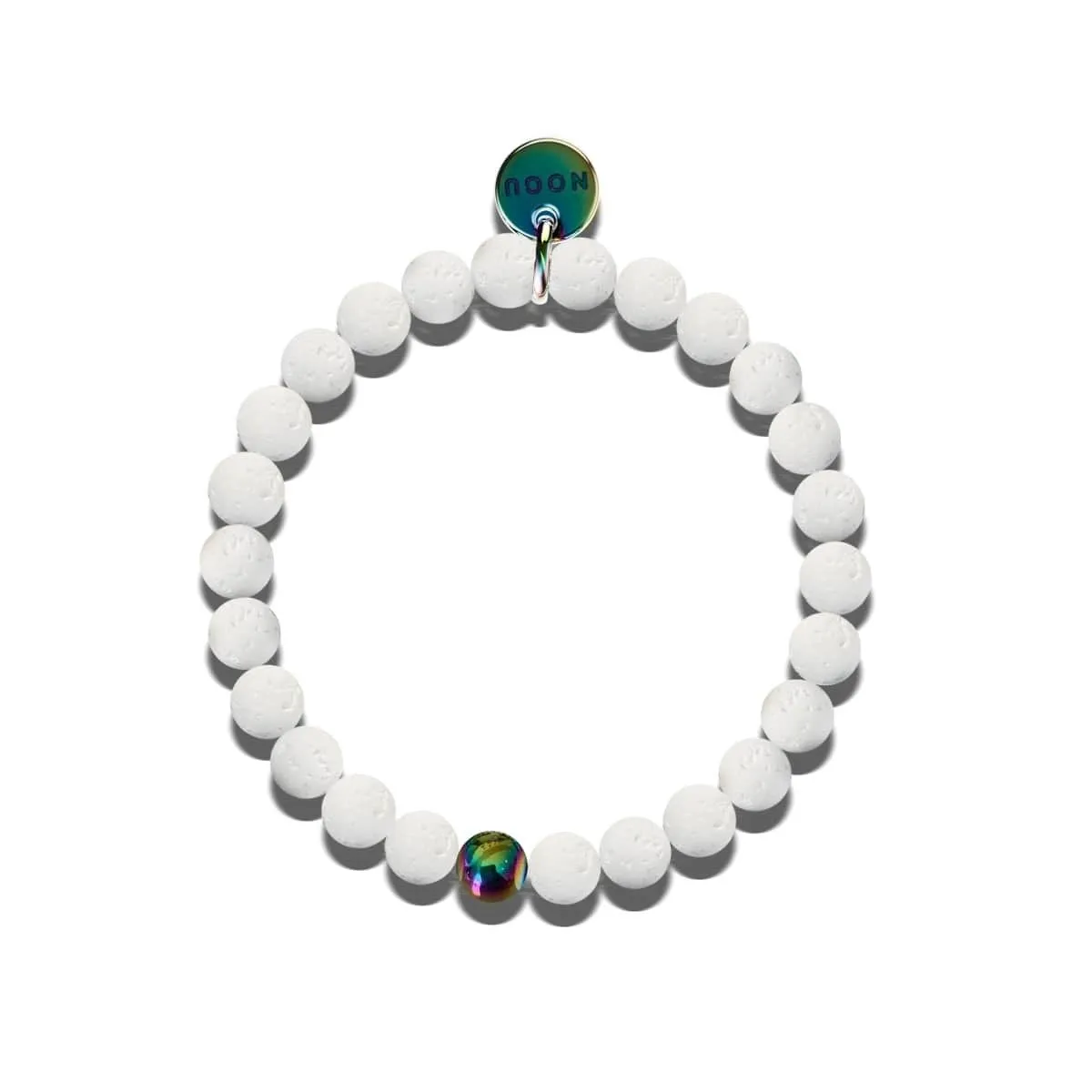 Pele | Unicorn Silver | White Lava Rock Diffuser Bracelet
