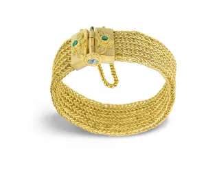 Persephone Ancient Weave 22K Bracelet