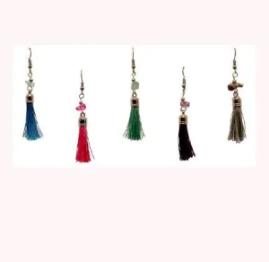 Pichincha - Hanging Tassel Charm Earrings
