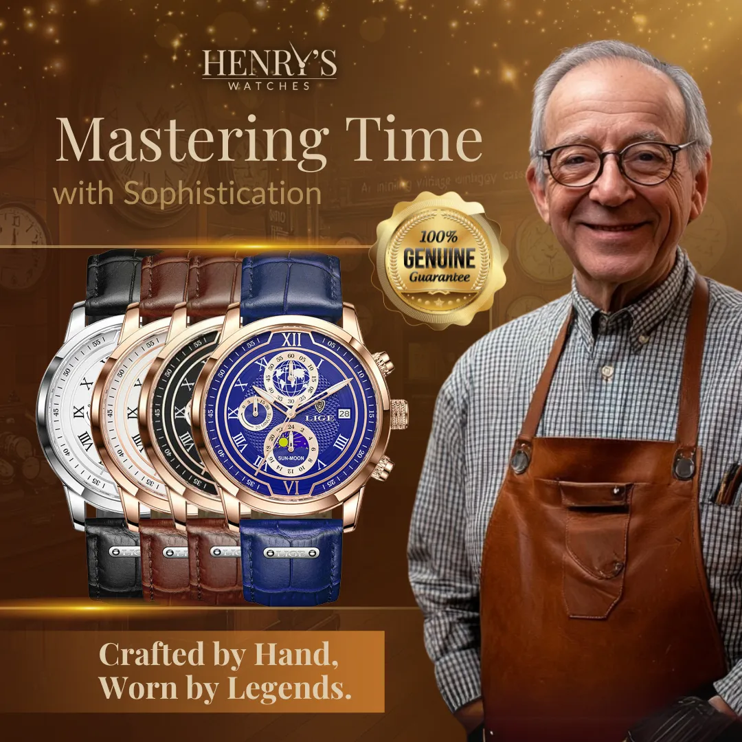 PREMIUM LEATHER STRAP CHRONOGRAPH WATCH | Elegance Meets Precision