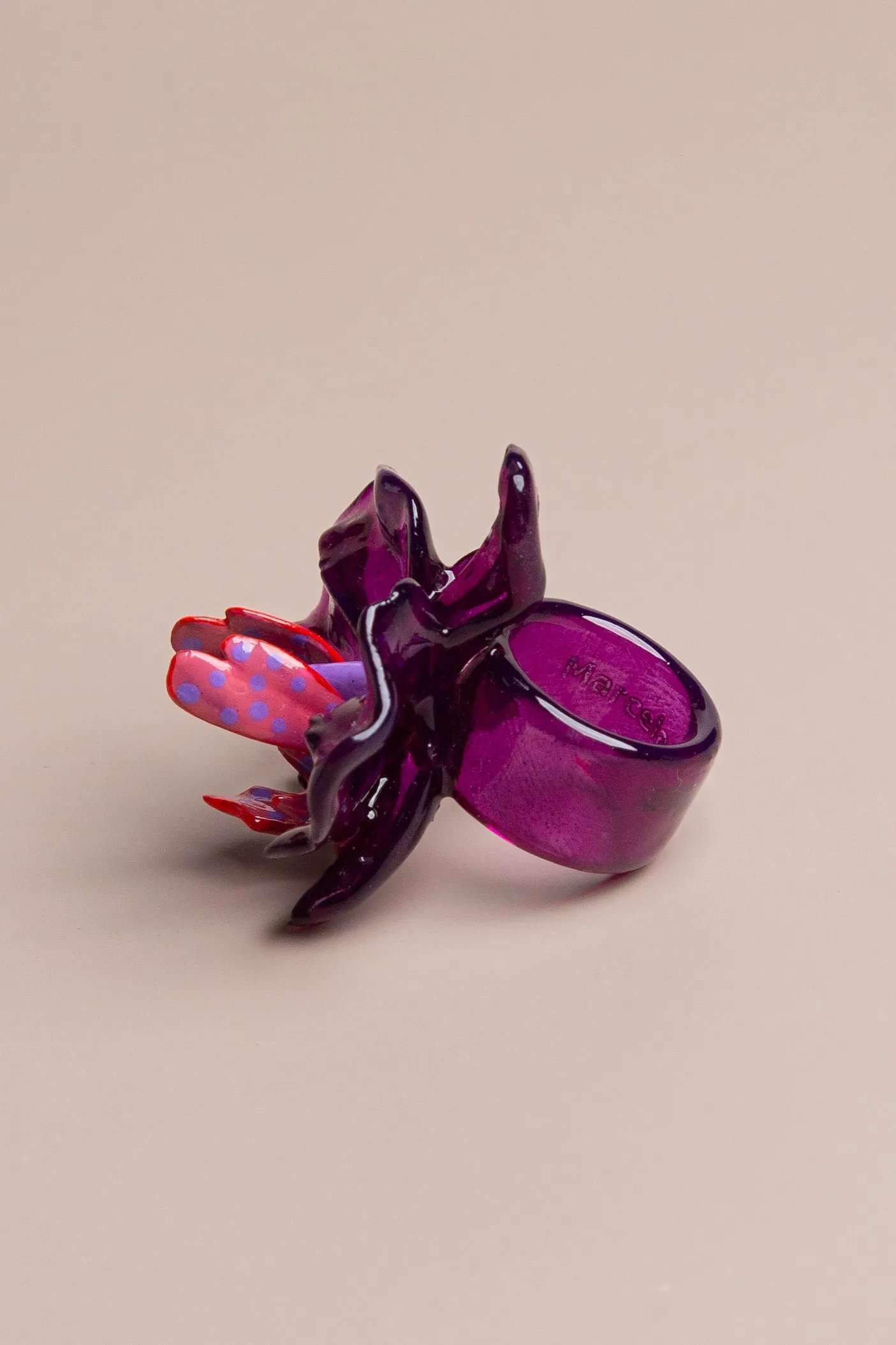 Purple Orchid Medium Ring