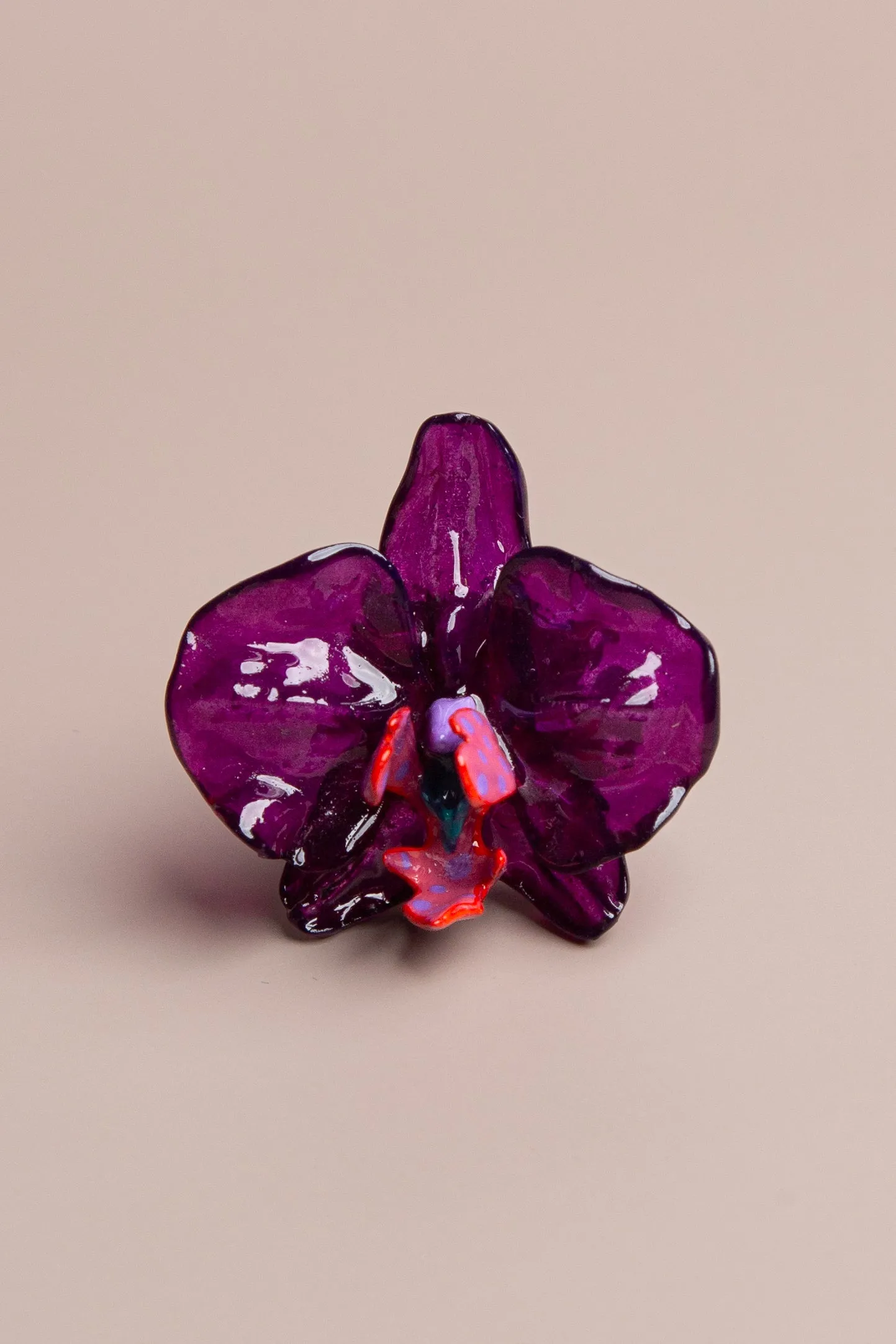 Purple Orchid Medium Ring