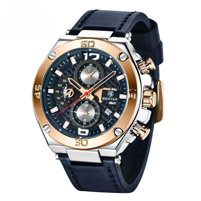 Quartz Multifunctional Sports Chronograph Watch