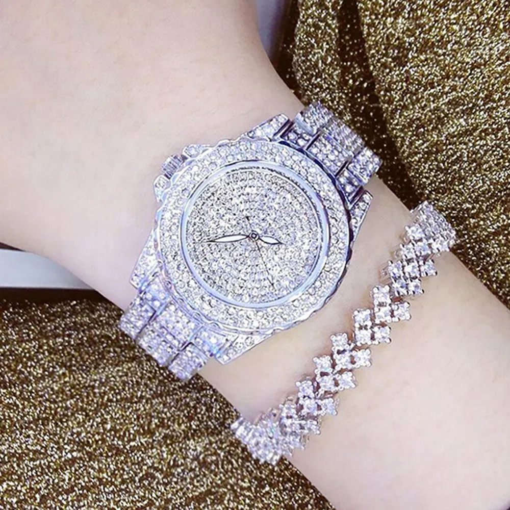 Queen of Diamonds Solid Rhinestone Watches