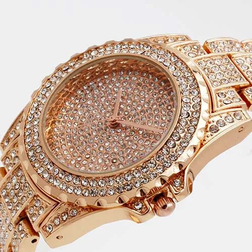Queen of Diamonds Solid Rhinestone Watches