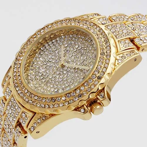 Queen of Diamonds Solid Rhinestone Watches