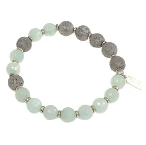 "Communication" Amazonite Essential Oil Diffuser Bracelet