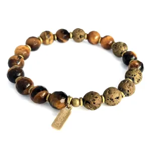 "Prosperity" Tigers Eye Essential Oil Diffuser Bracelet