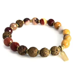 "Youth" Mookaite Essential Oil Diffuser Bracelet