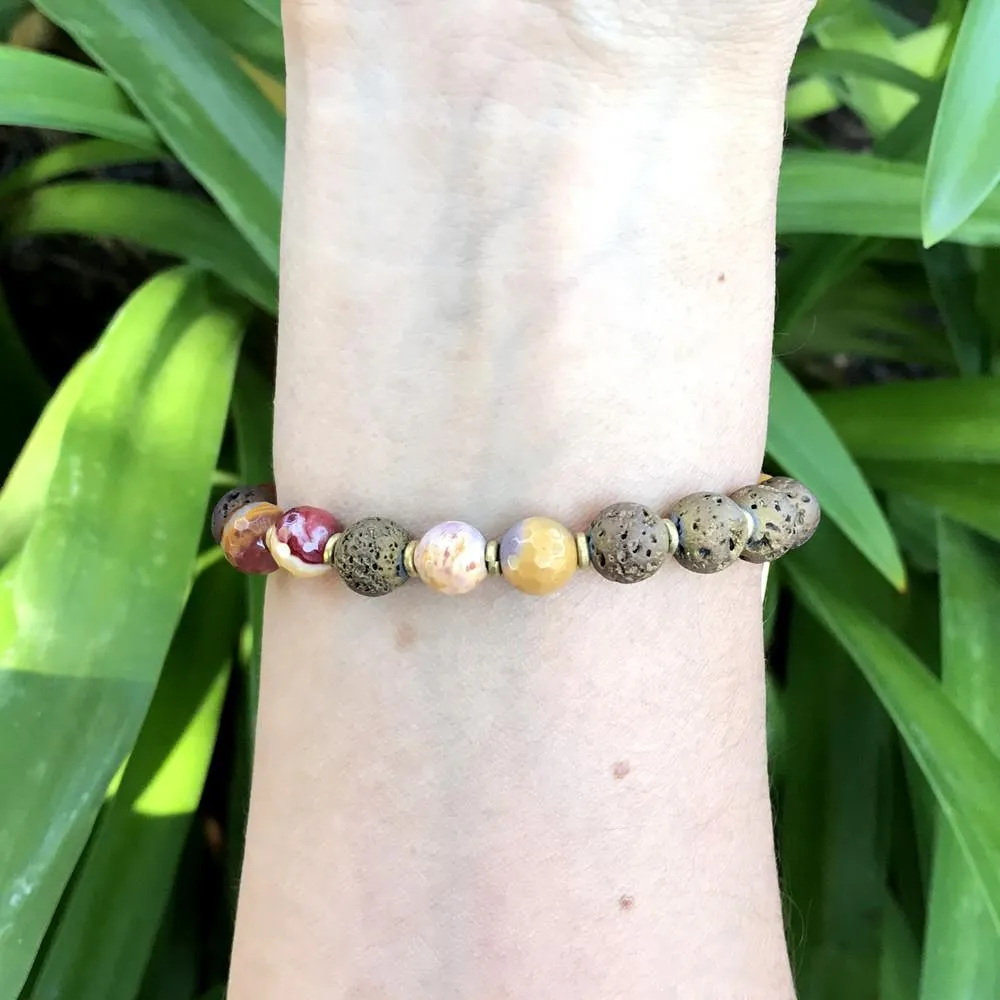 "Youth" Mookaite Essential Oil Diffuser Bracelet