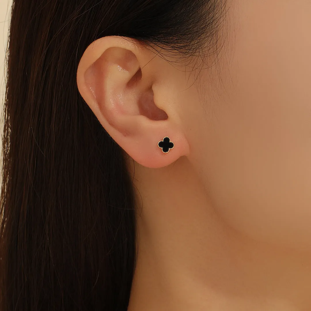 Reet Pehal - Beaded Clover Essence Earrings