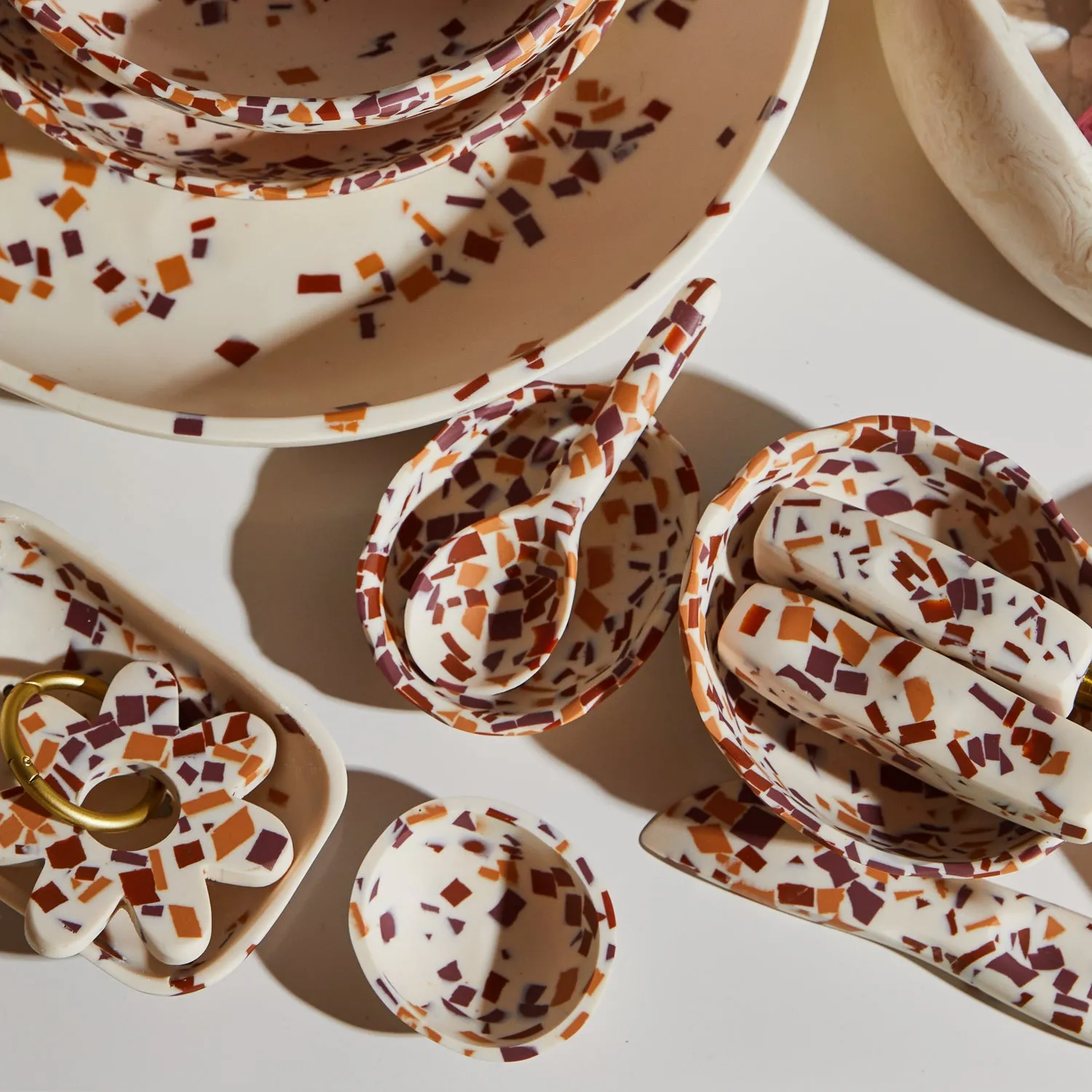 Resin Una Bowl - Nougat Terrazzo | Sage   Clare