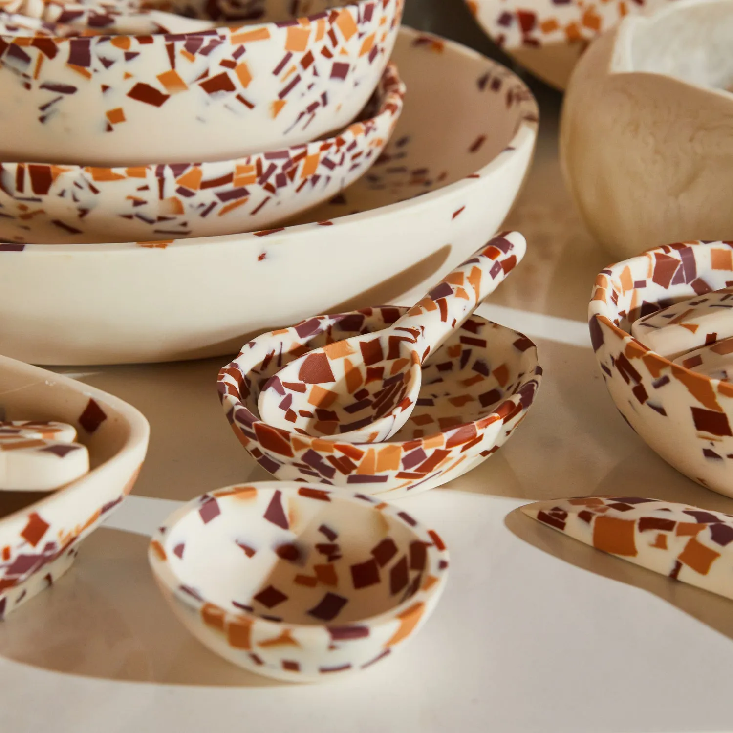Resin Una Bowl - Nougat Terrazzo | Sage   Clare