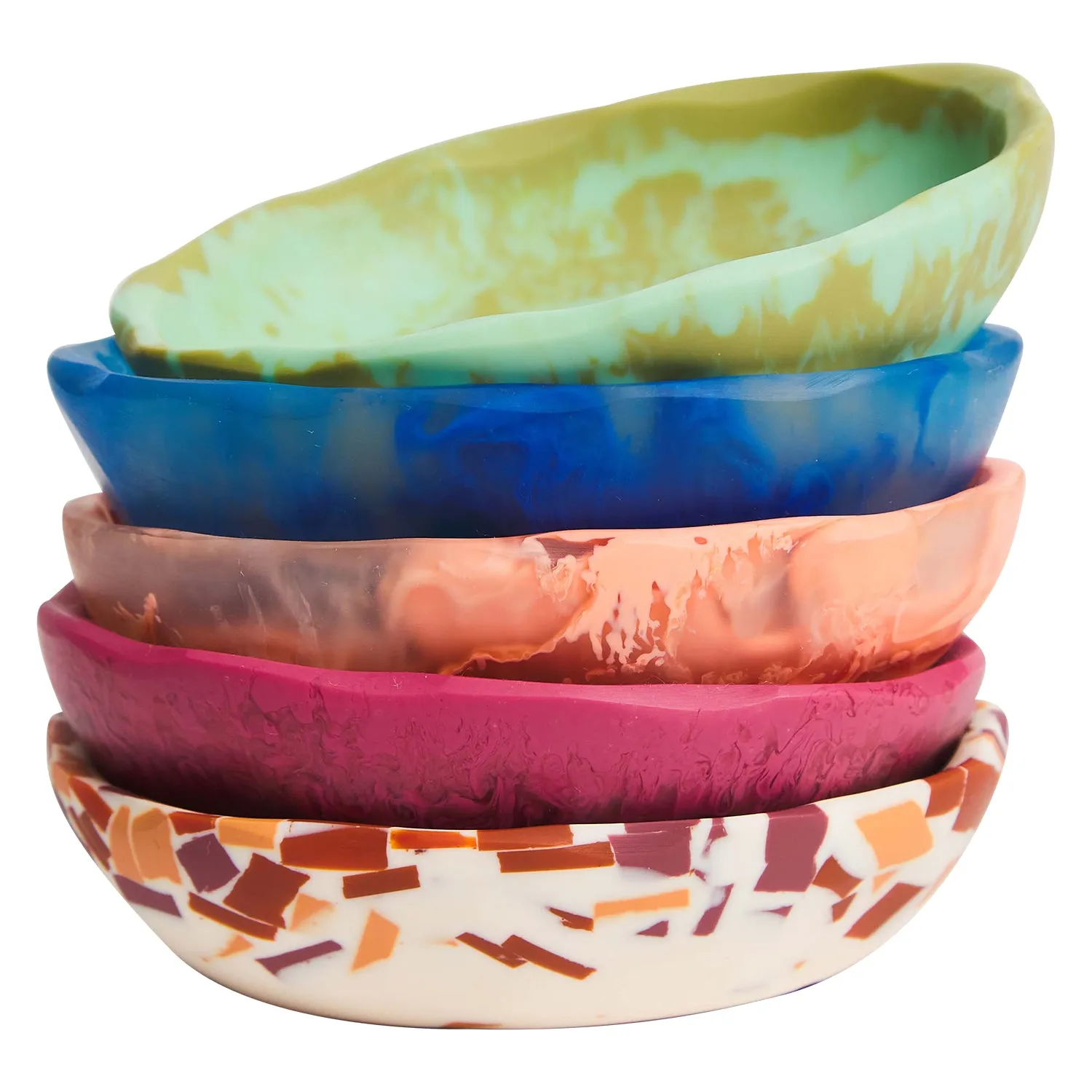 Resin Una Bowl - Nougat Terrazzo | Sage   Clare