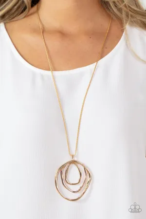 Revamped Relic - Rose Gold Necklace - Paparazzi Accessories