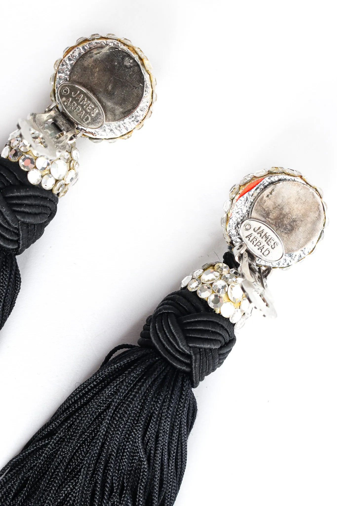 Rhinestone Tassel Drop Earrings
