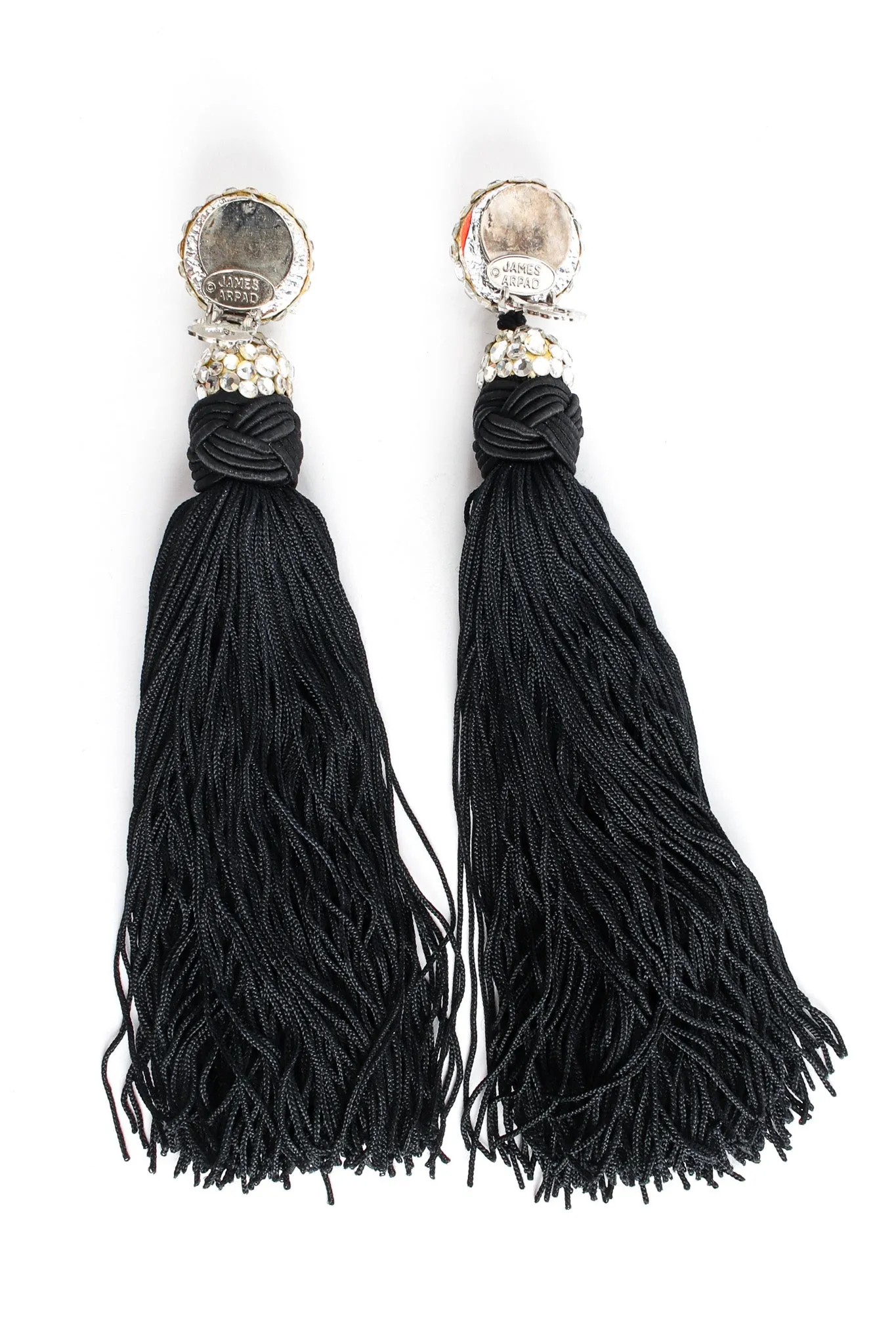 Rhinestone Tassel Drop Earrings