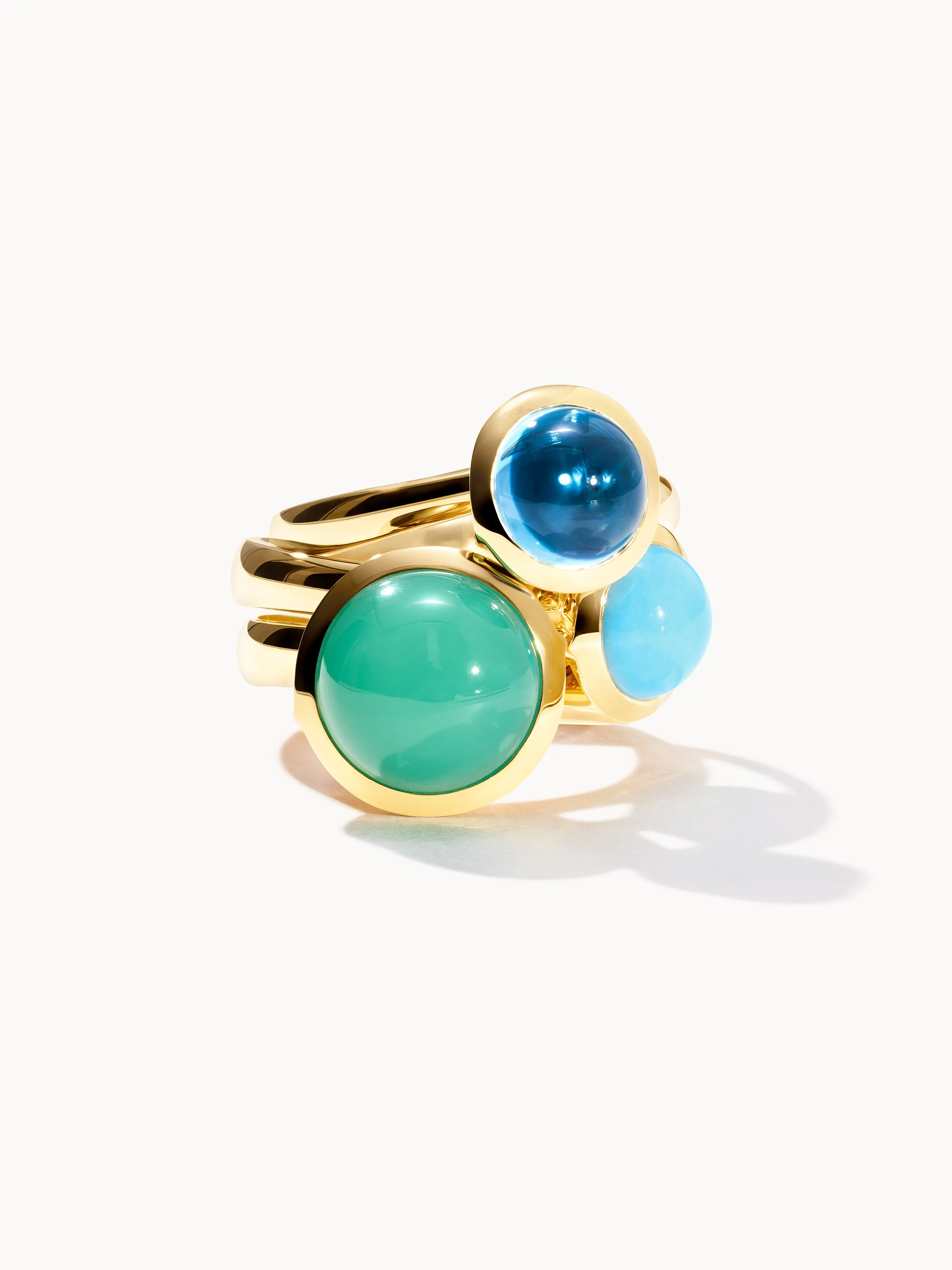 Ring BOUTON large Chrysoprase Chrysoprase