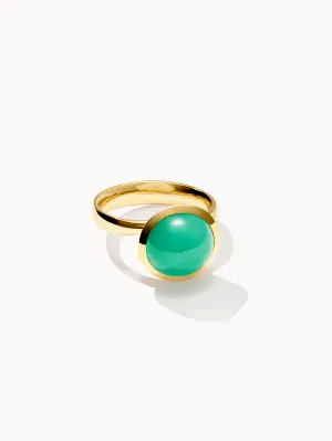 Ring BOUTON large Chrysoprase Chrysoprase