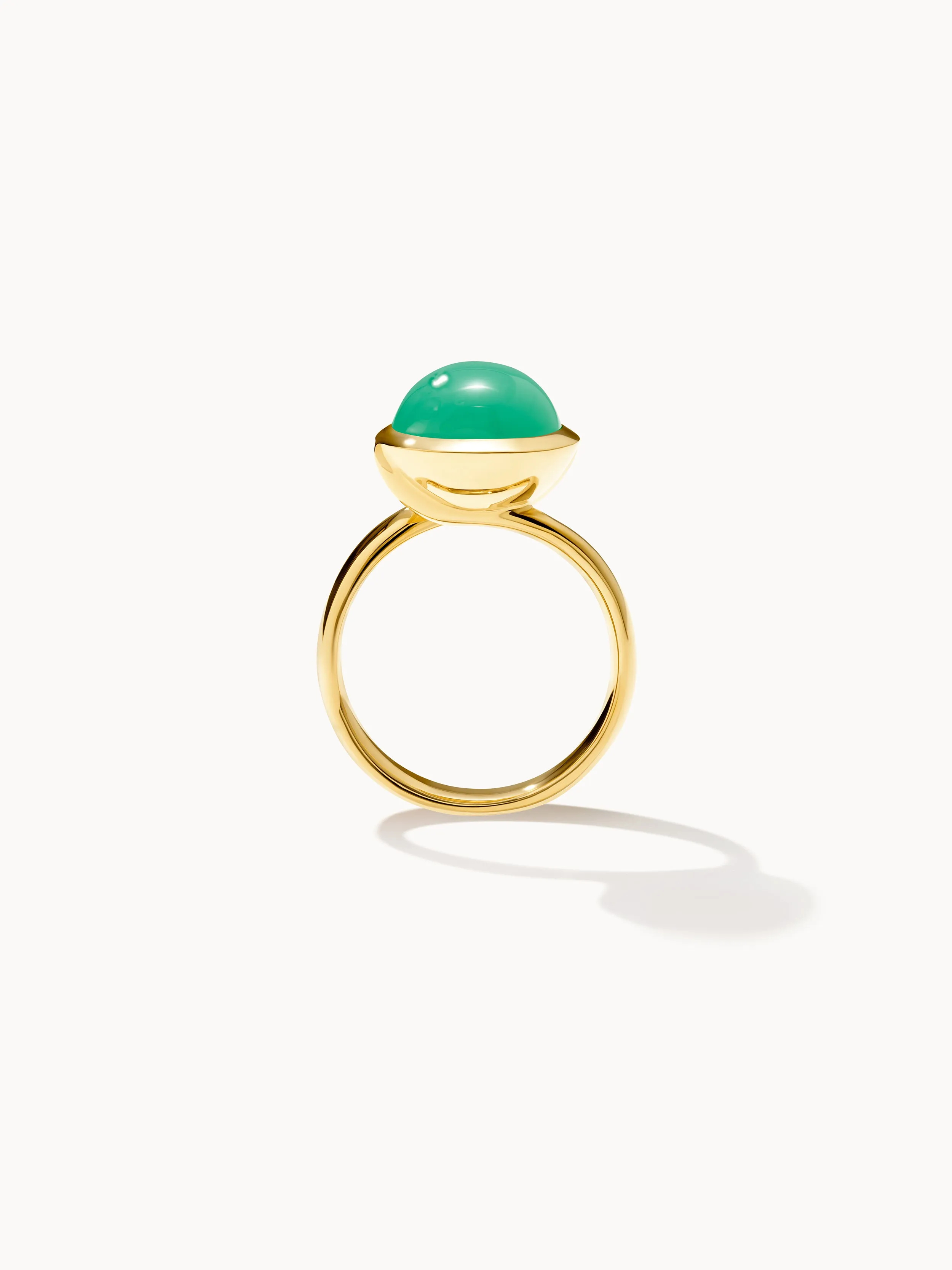 Ring BOUTON large Chrysoprase Chrysoprase