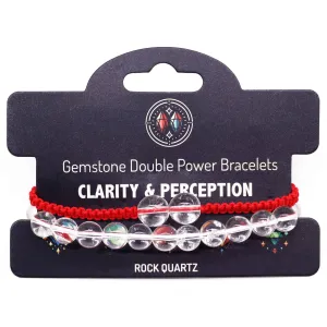 Rock Quartz Double Power Bracelets Gemstone