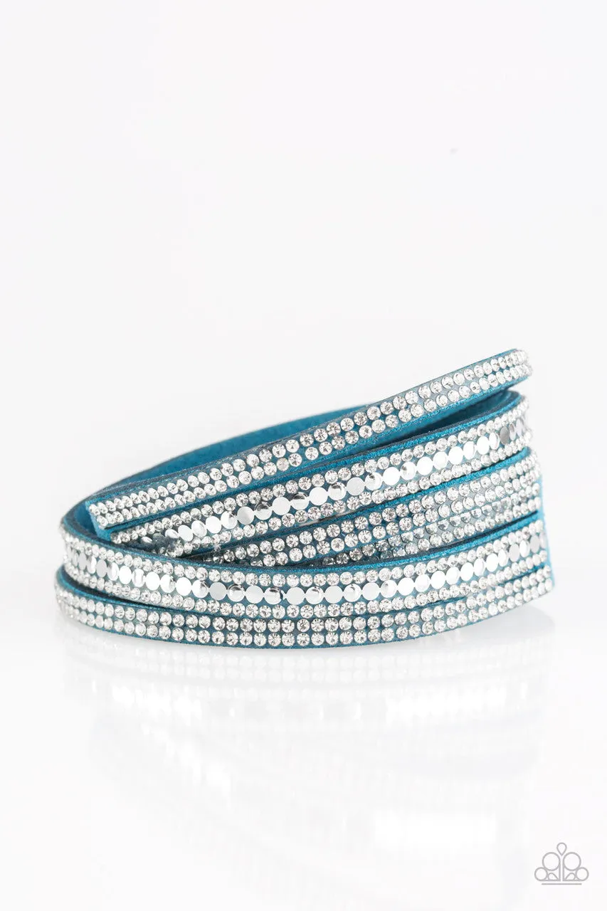 Rock Star Attitude Blue Paparazzi Bracelet