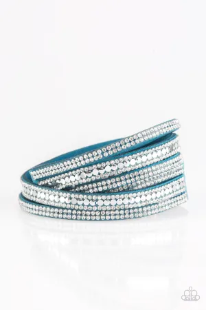Rock Star Attitude Blue Paparazzi Bracelet